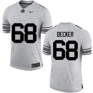 Men's Ohio State Buckeyes #68 Taylor Decker Gray Nike NCAA College Football Jersey Black Friday JCC3344LC